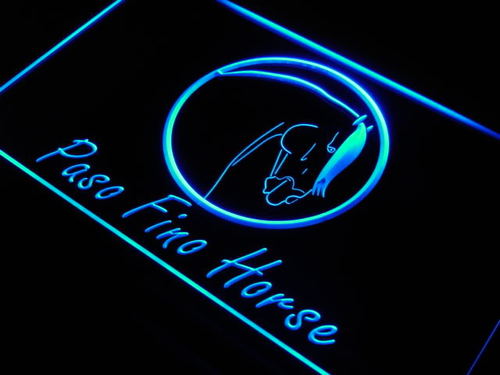 Paso Fino Horse Model Jockey Neon Light Sign